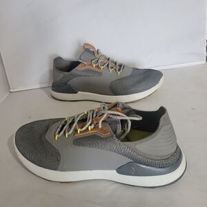 OluKai Nanea Li Men's Size 10.5 Gray Shoes Low Top Lace Up Comfort Sneakers